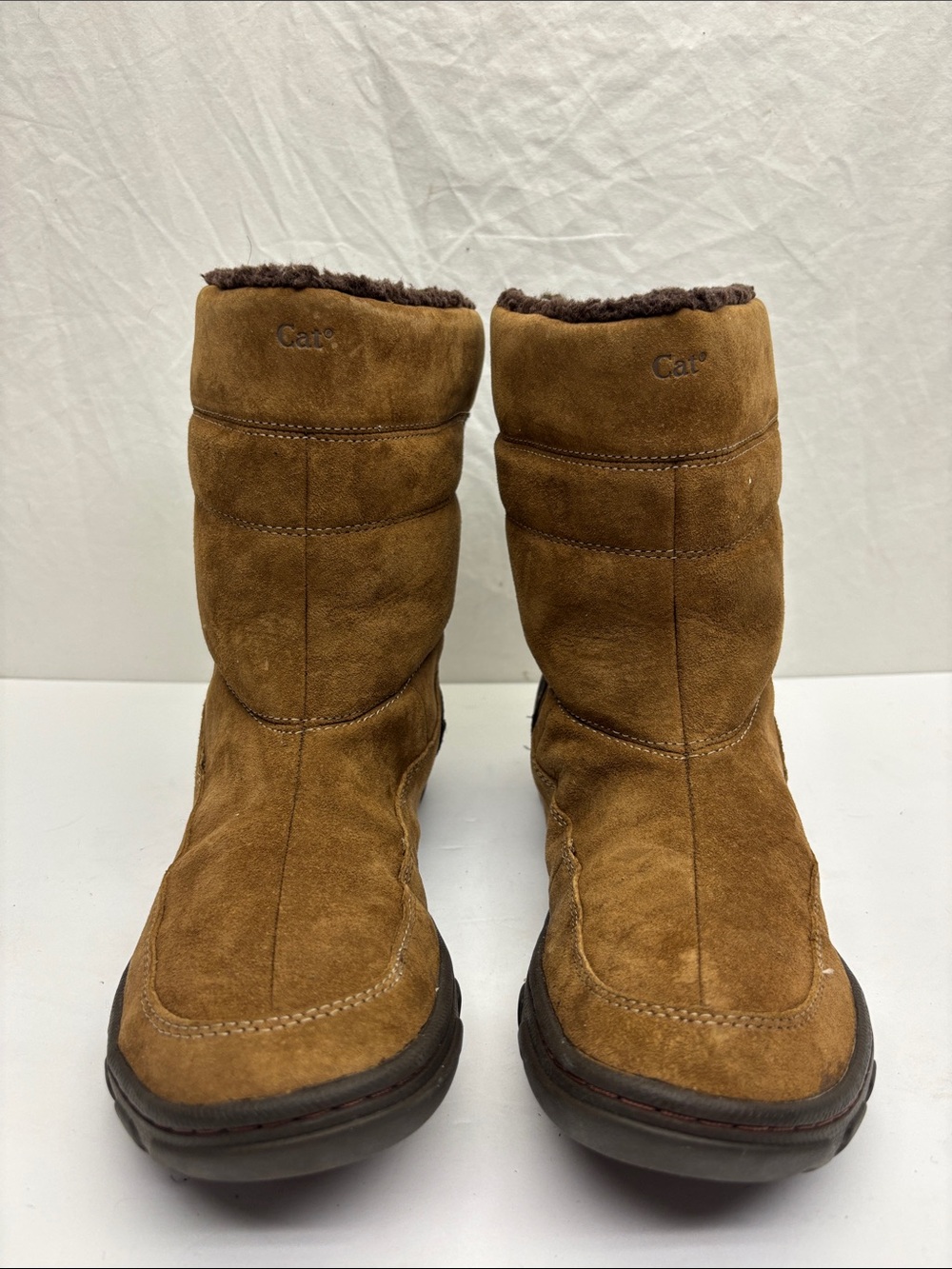 Cat Brown Suede boots, women’s SZ 8.5, box 38